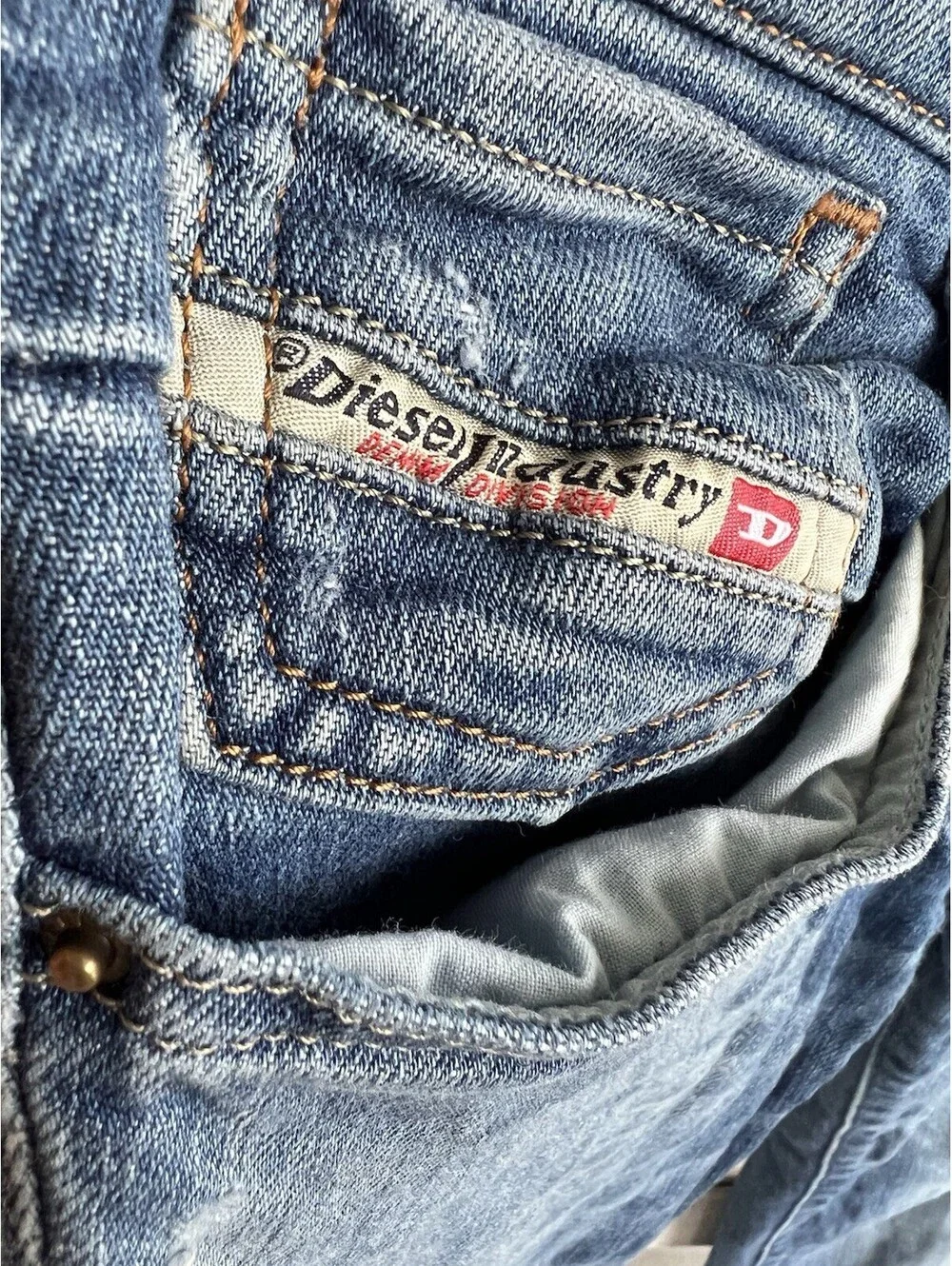 Diesel Getlegg Stretch Slim Skinny Jeans Women's Size W28xL30 Blue.